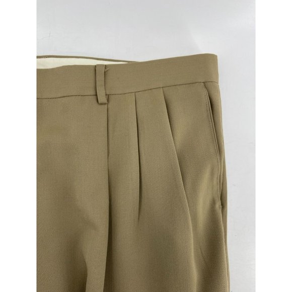 Givenchy Monsieur Men's Beige Pleated Dress Suit Pants Size 46R - Picture 6 of 13